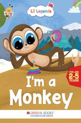 Oswaal Lil Legends Fascinating Animal Book , MONKEY - A Wild Animal, Exciting Illustrated Book for kids, Age 2+