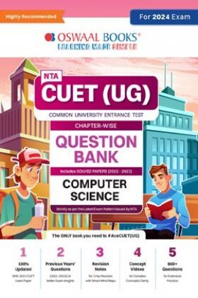 Oswaal NTA CUET (UG) Question Bank Chapterwise & Topicwise Computer Science For 2024 Exam