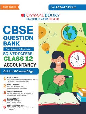 Oswaal CBSE Question Bank Class 12 Accountancy, Chapterwise and Topicwise Solved Papers For Board Exams 2025