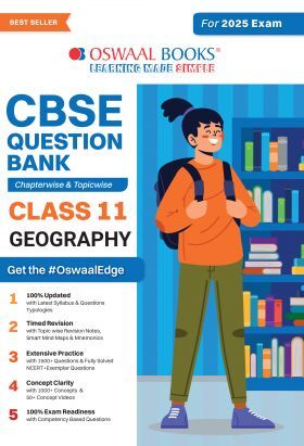 Oswaal CBSE Question Bank Class 11 Geography, Chapterwise and Topicwise Solved Papers For 2025 Exams