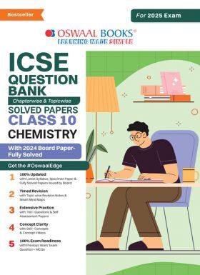 Oswaal ICSE Question Bank SOLVED PAPERS - Class 10 - Chemistry - For Exam -