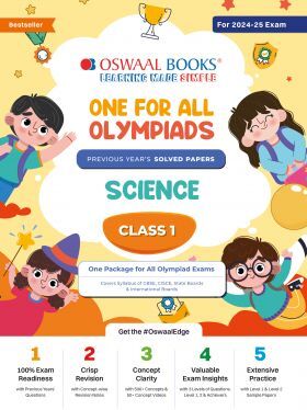Oswaal One For All Olympiad Class 1 Science - Previous Years Solved Papers - For - Exam