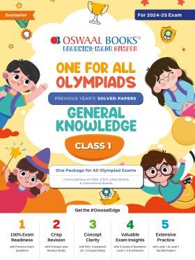 Oswaal One For All Olympiad Class 1 General Knowledge - Previous Years Solved Papers - For - Exam