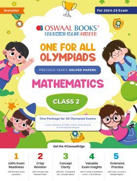 Oswaal One For All Olympiad Class 2 Mathematics - Previous Years Solved Papers - For - Exam