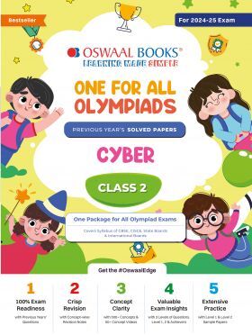 Oswaal One For All Olympiad Class 2 Cyber - Previous Years Solved Papers - For - Exam
