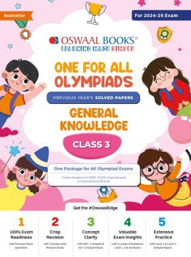 Oswaal One For All Olympiad Class 3 General Knowledge - Previous Years Solved Papers - For - Exam