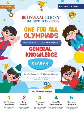 Oswaal One For All Olympiad Class 4 General Knowledge - Previous Years Solved Papers - For - Exam