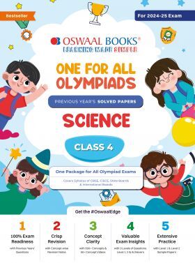 Oswaal One For All Olympiad Class 4 Science - Previous Years Solved Papers - For - Exam