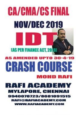 CA/CMA/CS Final Indirect Tax Laws Crash Course