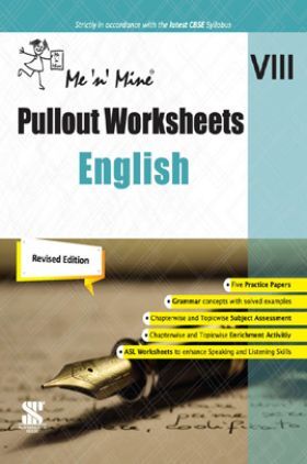 Me n Mine Pullout Worksheets English For Class - VIII CBSE (New Edition)