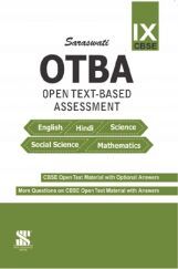 OTBA (Open Text Based Assessment) English, Hindi, Science, Social Science & Mathematics For Class-IX (CBSE)