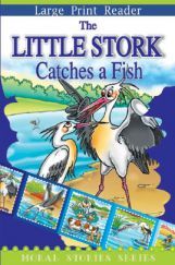 The Little Stork Catches A Fish