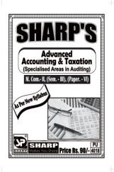 Advanced Accounting And Taxation (Specialized Areas In Auditing) Advanced Accounting And Taxation (Specialized Areas In Auditing)