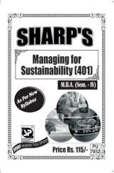 Managing For Sustainability Managing For Sustainability