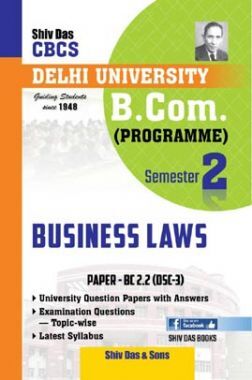 Business Laws For B.Com Prog Semester 2 For Delhi University