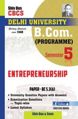 Entrepreneurship For B.Com Prog Semester 5 For Delhi University 