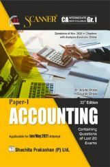 Shuchita Prakashan Scanner CA Intermediate Group-I (New Syllabus) Paper-1 Accounting (Applicable For May 2021)