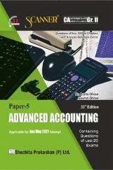 Shuchita Prakashan Scanner CA Intermediate Group-II (New Syllabus) Paper-5 Advanced Accounting (Applicable For May 2021)