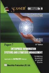 Shuchita Prakashan Scanner CA Intermediate Group-II (New Syllabus) Paper-7 Enterprise Information Systems And Strategic Management (Applicable For May 2021)
