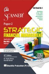 Shuchita Scanner CA Final Group - I Paper - 2 Strategic Finanacial Management (Applicable for May 2023) Shuchita Scanner CA Final Group - I Paper - 2 Strategic Finanacial Management (Applicable for May 2023)