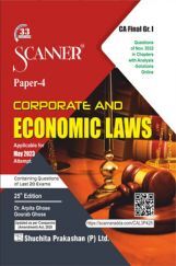 Shuchita Scanner CA Final Group - I Paper - 4 Corporate and Economic Laws (Applicable for May 2023) Shuchita Scanner CA Final Group - I Paper - 4 Corporate and Economic Laws (Applicable for May 2023)