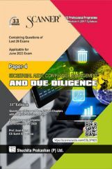 Shuchita Scanner CS Professional Module II Paper - 4 Secretarial Audit, Compliance Management and Due Diligence Shuchita Scanner CS Professional Module II Paper - 4 Secretarial Audit, Compliance Management and Due Diligence