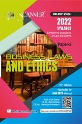 Shuchita Prakashan Scanner  CMA Inter Group-I (2022 Syllabus) Business Laws And Ethics Paper-5 Shuchita Prakashan Scanner  CMA Inter Group-I (2022 Syllabus) Business Laws And Ethics Paper-5