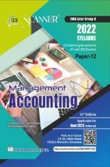 Shuchita Prakashan Scanner  CMA Inter Group-II (2022 Syllabus) Management Accounting Paper-12 Shuchita Prakashan Scanner  CMA Inter Group-II (2022 Syllabus) Management Accounting Paper-12