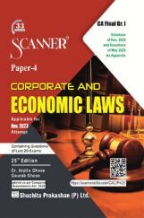 Shuchita Prakashan Scanner CA Final Group - I Paper - 4 Corporate and Economic Laws (Applicable for Nov. 2023) Shuchita Prakashan Scanner CA Final Group - I Paper - 4 Corporate and Economic Laws (Applicable for Nov. 2023)