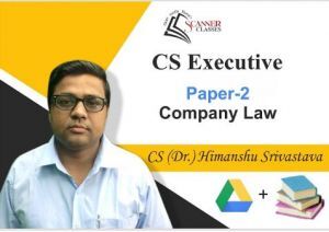 CS Executive Paper 2 Company Law (Google Drive + Printed Book)