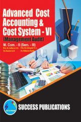 Advanced Cost Accounting And Cost Systems - VI (Management Audit) Advanced Cost Accounting And Cost Systems - VI (Management Audit)