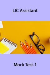 LIC Assistant Mock Test-1 LIC Assistant Mock Test-1