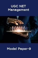 UGC-NET Management Model Paper-9 UGC-NET Management Model Paper-9