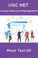 UGC NET Human Resource Management Mock Test-20 UGC NET Human Resource Management Mock Test-20