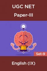 UGC-NET Paper-III English (IX) Set-9 UGC-NET Paper-III English (IX) Set-9