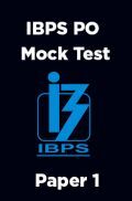IBPS PO Mock Test Paper 1  IBPS PO Mock Test Paper 1