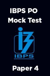 IBPS PO Mock Test Paper 4 IBPS PO Mock Test Paper 4