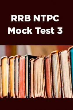 RRB NTPC Mock Test 3