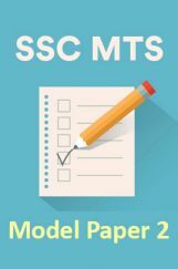 SSC MTS Model Paper 2 SSC MTS Model Paper 2