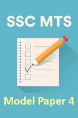 SSC MTS Model Paper 4 SSC MTS Model Paper 4