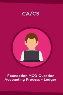 CA/CS Foundation MCQ Question Accounting Process - Ledger 