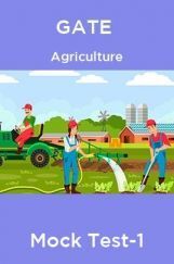 GATE Agriculture Mock Test-1   GATE Agriculture Mock Test-1