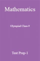 Olympiad Class-9 Mathematics Paper-1 Olympiad Class-9 Mathematics Paper-1