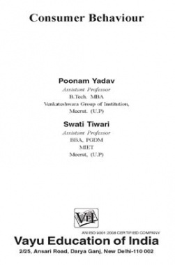 Consumer Behaviour By Poonam Yadav