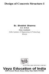Design of Concrete Structure I By Er. Shobhit Sharma Design of Concrete Structure I By Er. Shobhit Sharma