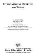 International Business and trade International Business and trade