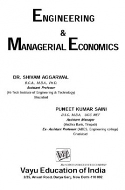 Engineering and Managerial Economics