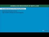 Class 11 Chemistry - Anomalous Behaviour Of Beryllium Video by MBD Publishers Class 11 Chemistry - Anomalous Behaviour Of Beryllium Video by MBD Publishers