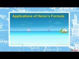Class 9 Maths - Application Of Herons Formula Video by MBD Publishers Class 9 Maths - Application Of Herons Formula Video by MBD Publishers