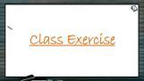 Biodiversity And Conservation - Class Exercise (Session 3) Biodiversity And Conservation - Class Exercise (Session 3)
